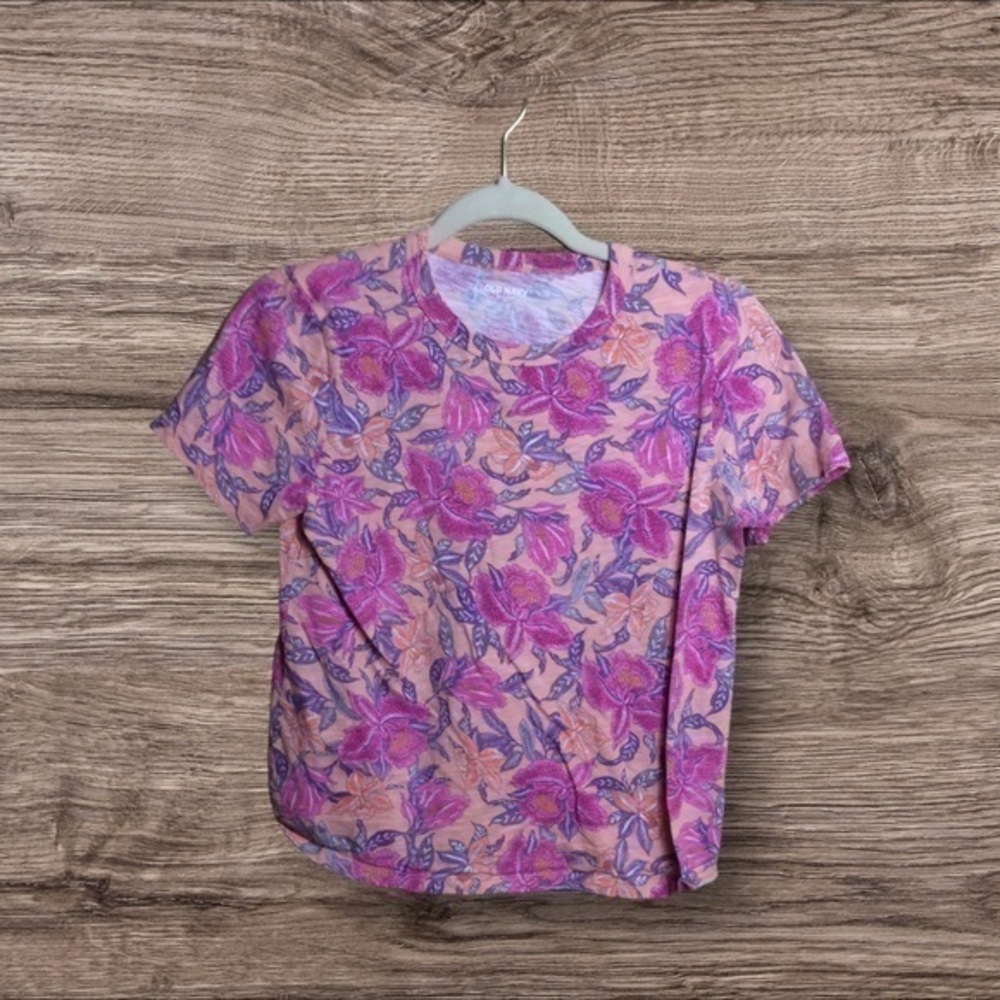 🎈3/$20! 
Old navy tropical/lily short sleeve T-shirt. XS